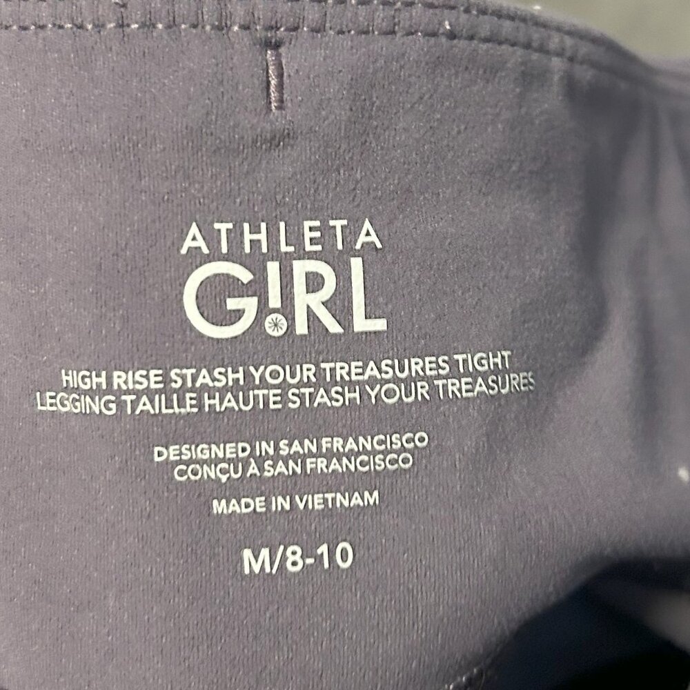 Athleta Girl High Rise Stash Your Treasures Legging in Purple